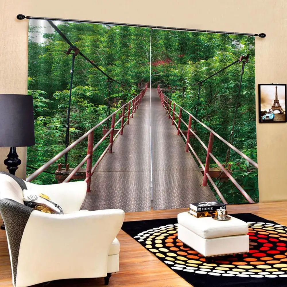 

tunnel curtains 3D Curtain Luxury Blackout Window Curtain Living Room Blackout curtain