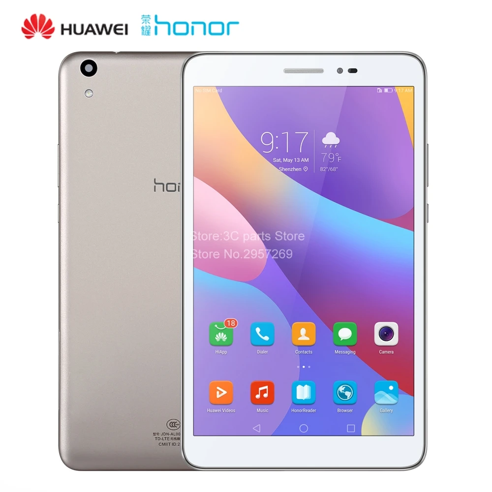 Планшет Huawei honor 2 LTE 3 Гб ОЗУ 32 ПЗУ 8 дюймов Qualcomm Snapdragon 616 Andriod 6 Мп 4800 мАч IPS 1920*1200