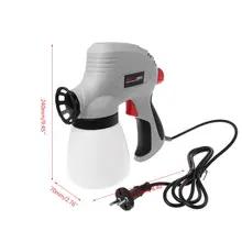 120 W 800 мл ЕС разъем Электрический пульверизатор Краски опрыскиватель ручной распылитель пистолет для Краски ing автомобили Деревянная мебель стены Деревообработка