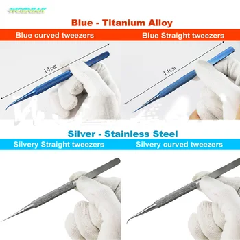 Wozniak Best tweezers Titanium alloy stainless steel Repair Strong fingerprint forceps Precise Acid-fast Anticorrosive Fly line
Wozniak Best tweezers Titanium alloy stainless steel Repair Strong fingerprint forceps Precise Acid-fast Anticorrosive Fly line