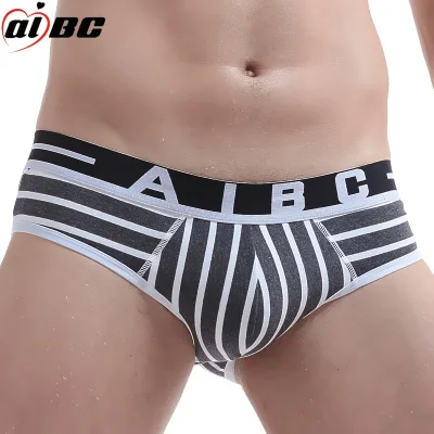 Men briefs Underwear New High quality Brand Cotton Striped Sexy Male