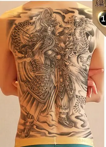 waterproof temporary tattoo sticker fighter men u0027s whole back waterproof temporary tattoo sticker fighter men u0027s whole back