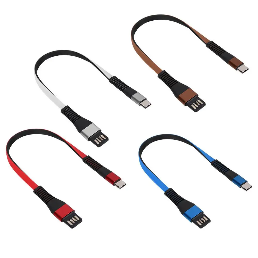 Мини usb кабель двухсторонний кабель для быстрой зарядки короткий type-C USB линия передачи данных Новинка