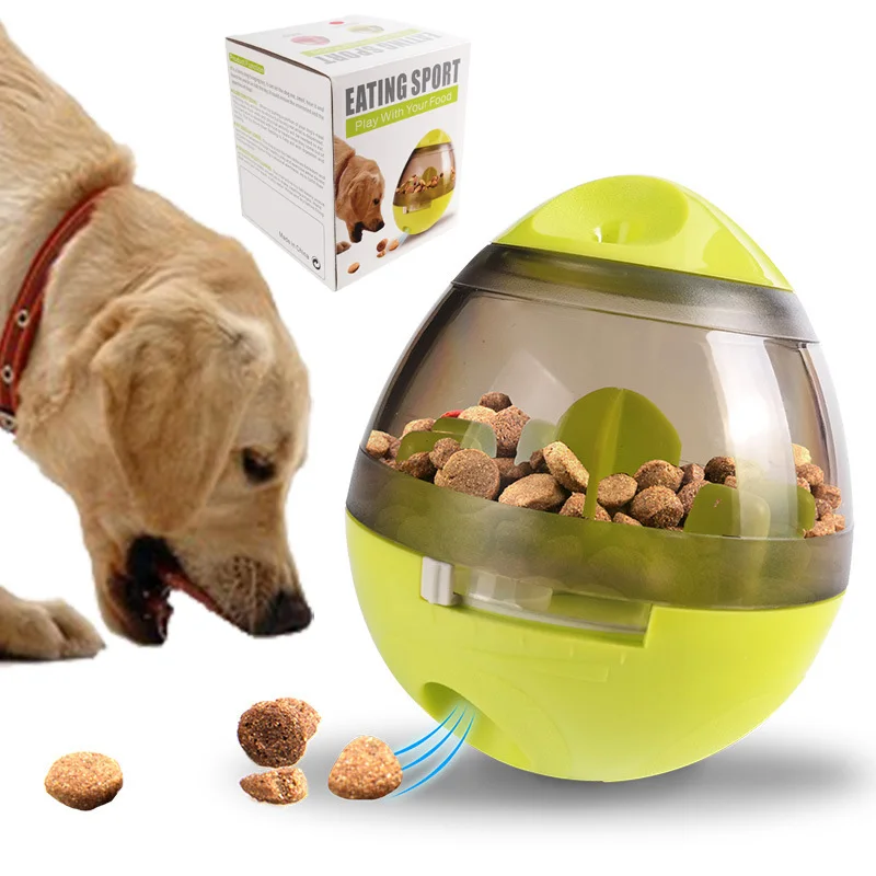 

Interactive Dog Toy For Dogs Food Treat Ball Bowl Toy Funny Pet Shaking Leakage Food Container Puppy Dog Feed Pet Playing Toys