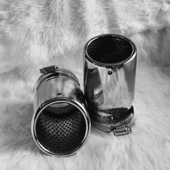

stainless steel Car Auto chrome Rear Tip Pipe tailpipe for Audi q5 a4 b8 Sedan 2.0t VW Tiguan 2009-2012 Exhaust Muffler