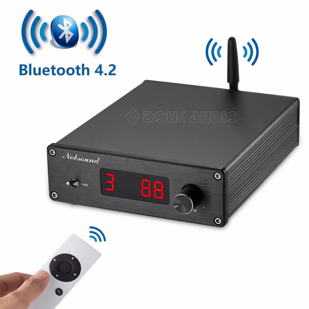 con remote control Ricevitore audio Bluetooth 4.2 preamplificatore Hi-Fi Nobsound PGA2310