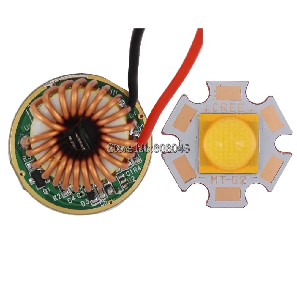 

Cree XLamp CXA MTG-2 MTG2 18W 9V 2A Warm White 3000K High Power LED Emitter Diode + DC12-15V 26mm 1 Mode 5 Mode MT-G2 Driver