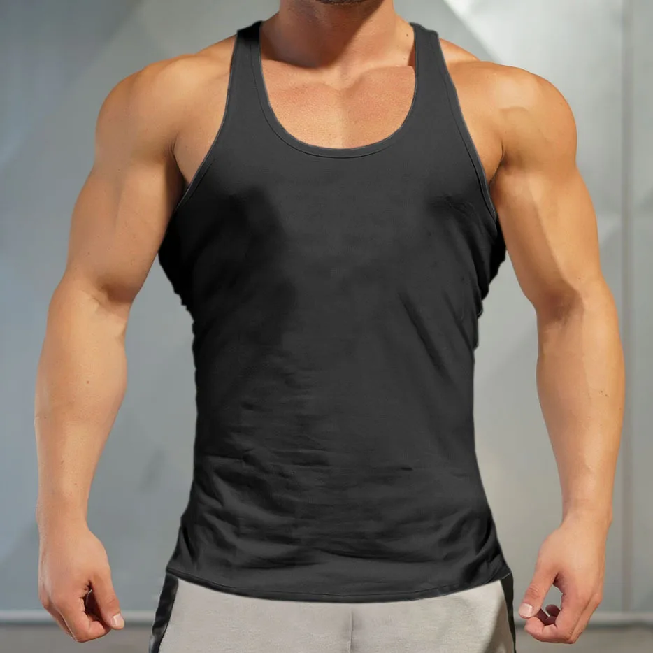 Brand Gyms Vest Mens Sleeveless Shirt Bodybuilding Fitness Tank Top