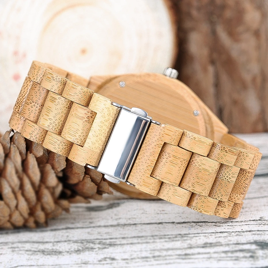Creative Full Wooden Mens Watches Natural Wood Quartz Wrist Watch Handmade Bamboo Simple Analog Sport Clock Relogio de Madeira 2017 (32)