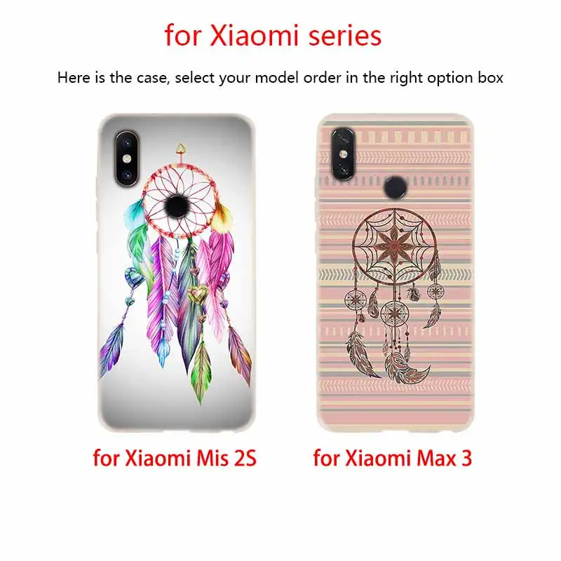 Мягкий силиконовый чехол из ТПУ для Xiaomi Mi 10 8 A2 A3 CC9 Lite 9 A1 Note 10Pro Max3 Ловец снов