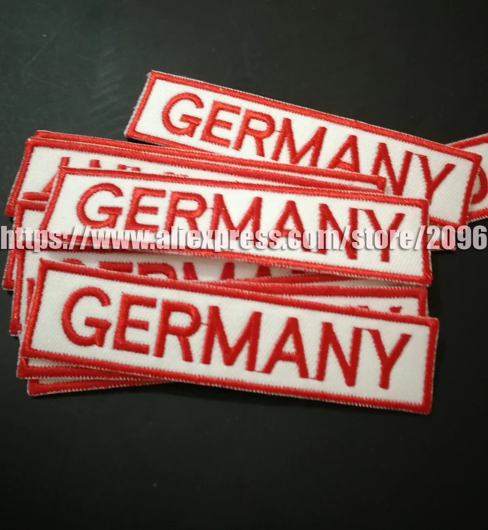 Germany Patches of embroidered Iron On Hells Biker Patch for Motorcycle Jacket Vest Outlaws MC