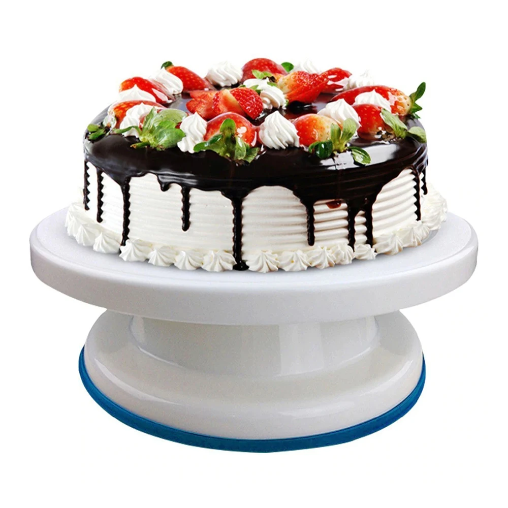

Yolife 10 Inch Plastic Cake Rotating Table DIY Pastry Cake Baking Tool Cake Stand Turntable Rotating Cake Decorating Baking Tool