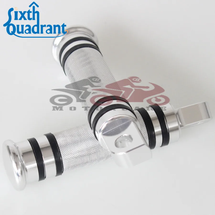 Silver Aluminum Footrest Foot Pegs Pedals For Harley Davidson Sportster