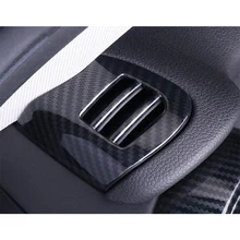 Для Mini Cooper F55 F56 F57 2015-2018 приборной панели автомобиля верх вентиляционное отверстие рамка обшивки Стайлинг ABS аксессуары