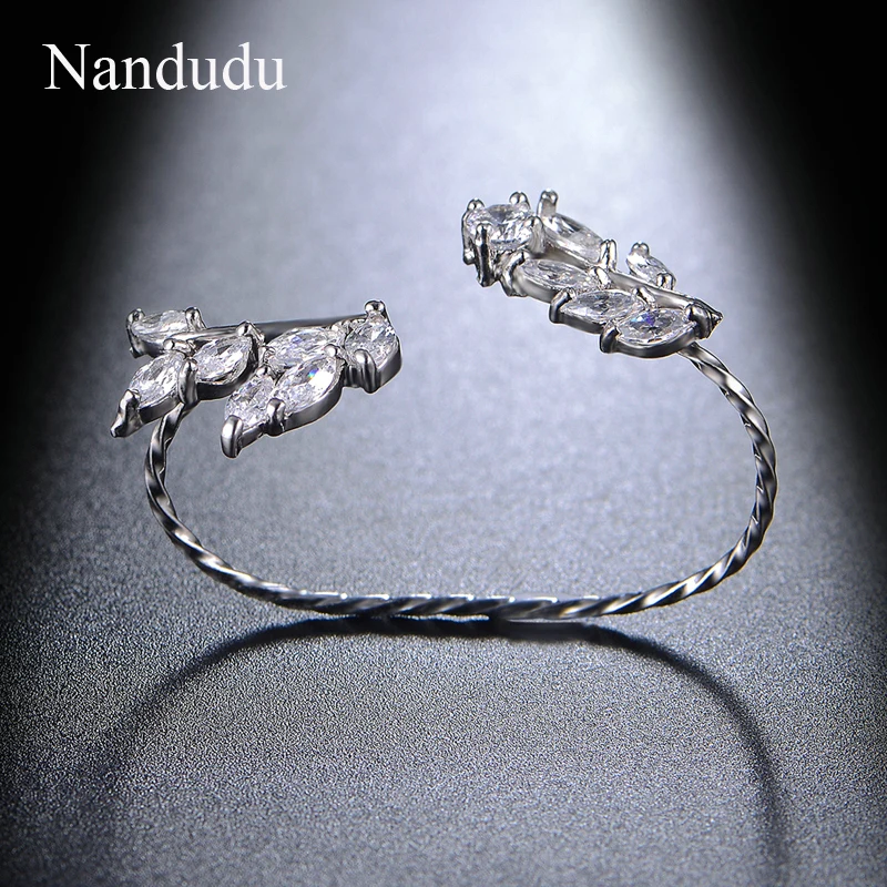 Nandudu Шикарное Кольцо на палец, модное женское ювелирное изделие, подарок AAA кубический циркон, кольцо, ювелирное изделие, подарок R1074