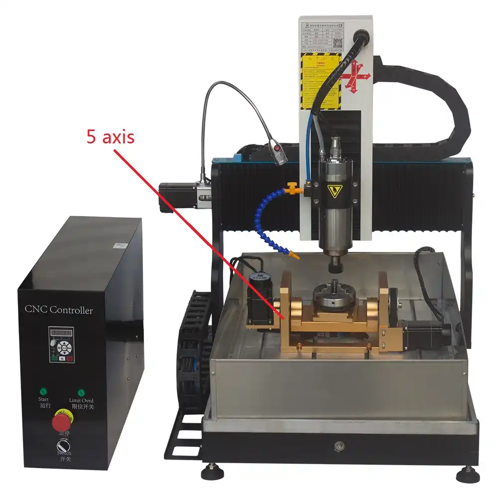 JFT 4 Axis Cnc 3d Stone Milling Machine Small Granite Marble Cutting