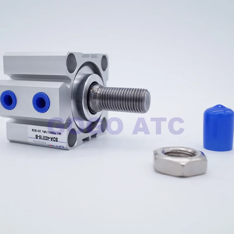 Bore: 2" Stroke: 0.45" Ports: 1/8" NPT Details about   Compact QJ97-3109 Pneumatic Cylinder 