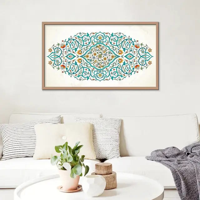 Arapca Islam Kaligrafi Yuce Allah Cami Resimleri Musluman Tuval