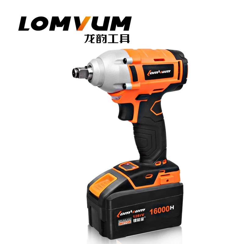 128V 16000mA 2 Lithium Battery Cordless Electric Wrench Impact Socket