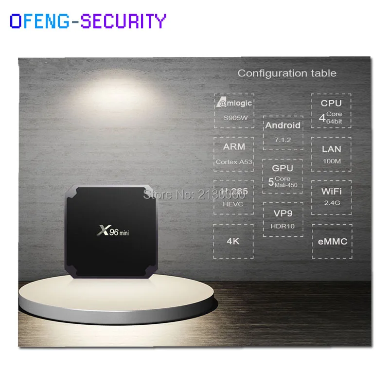 X96mini Android 7 1 с Гб + 8 ADD I8 Smart TV BOX четырехъядерный процессор Amlogic S905W Поддержка 2 4 WIFI IR