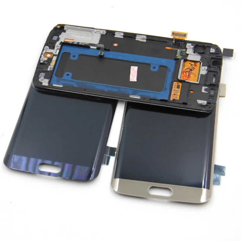 Для Samsung Galaxy S6 Edge lcd G925 G925F SM-G925F дисплей с сенсорным экраном дигитайзер в сборе с рамкой для Samsung S6 Edge lcd