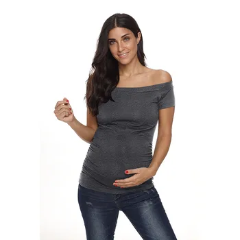 

Nursing Top Maternity Clothes Floral Shoulderless Breastfeeding Clothes Womens Top Pregnancy Shirt Ropa Embarazada Premama