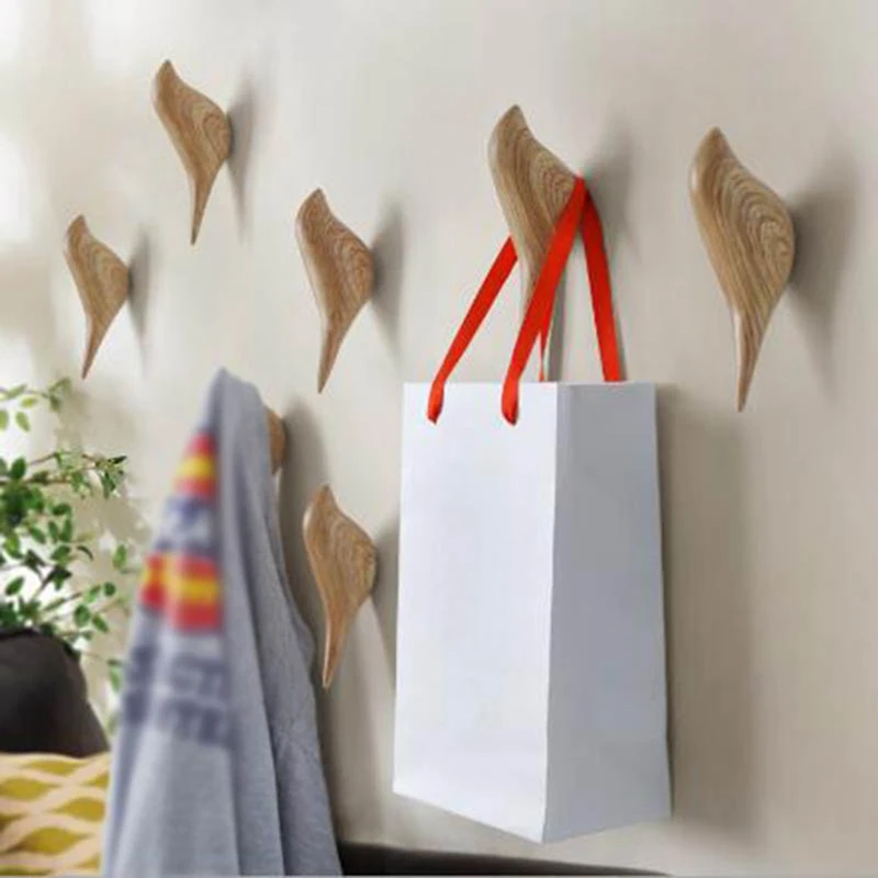

Creative Bird Decoration Hook Resin Wall Mounted Hanger Bag Coat Clothes Rack Holder Hangers For Home Decoration LXY9 DE1717