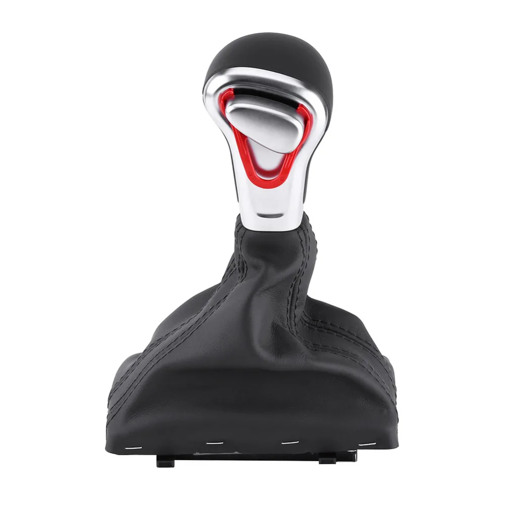 

Car StylingGear Shift Knob Gaitor Boot Cover Black Leather Gear Shift Knob Gaitor Boot For Audi A4 A5 Q5 2009 2010 2011-2015