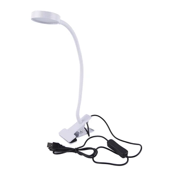 

1pcs USB Flexible LED Stand Clip Computer Reading Light Clip-on Beside Table Desk Lamp Book Light Student Dormitory Desk Lamps