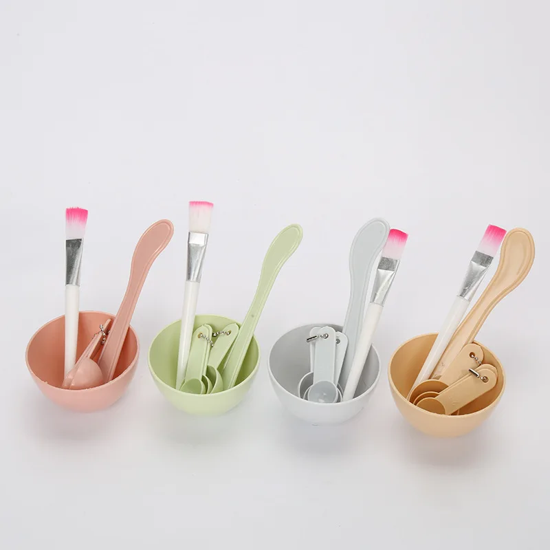 

6 in 1 DIY Facial Beauty Mask Bowl Women Cosmetic Makeup Tool with Brush Home Accessories Spatula Stick Measuring Spoon kit SALE