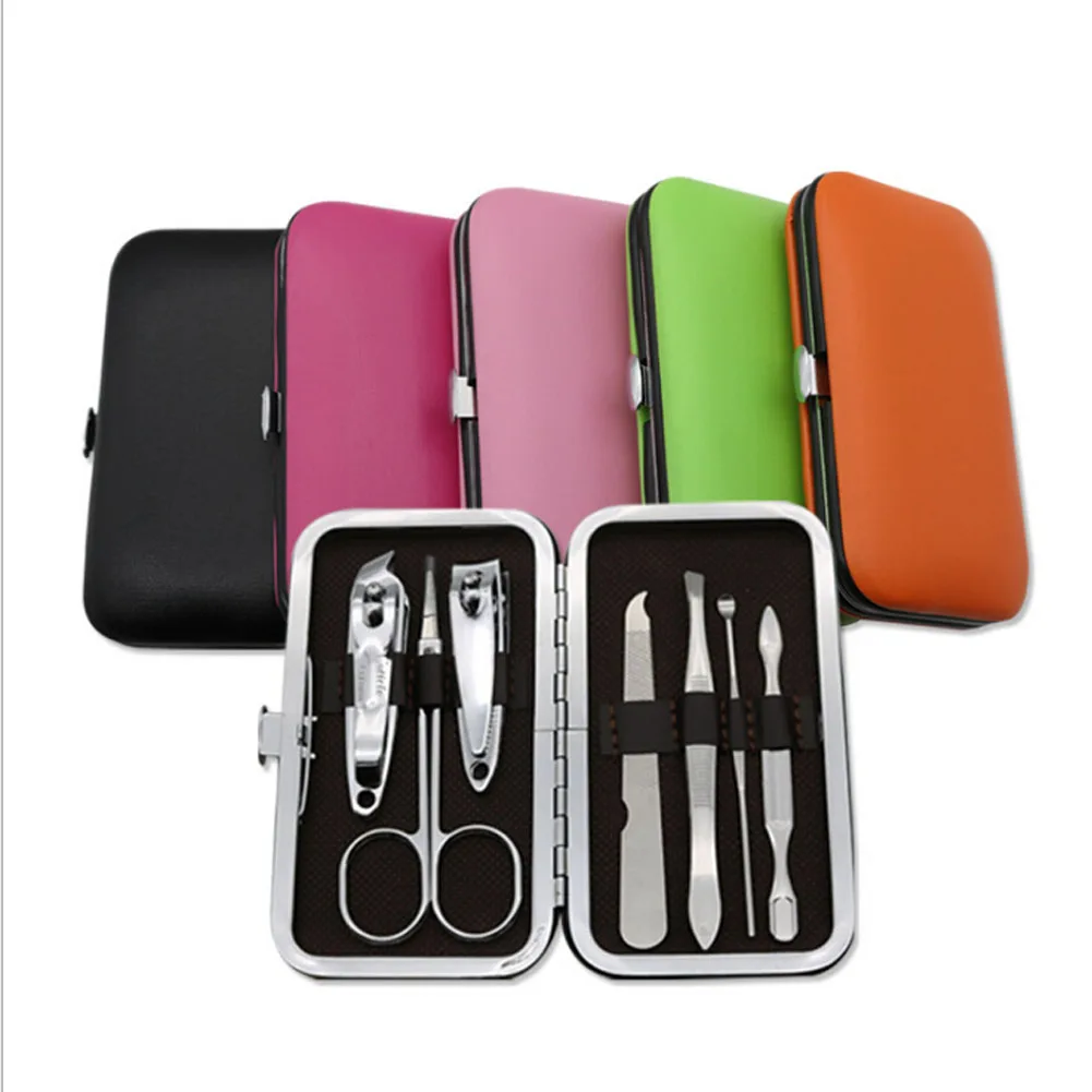 7Pcs/Set Nail Art Manicure Tools kit Set Nails Clipper ...
