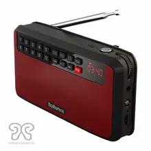 Портативный радио портативный цифровой FM динамик, FM USB TF MP3 плеер подставка для стереодинамика walkman
