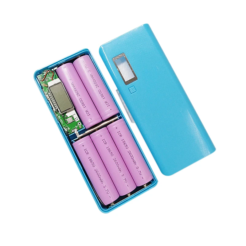 Высококачественный аккумулятор DIY power Bank Shell портативный аккумулятор пауэрбэнк чехол с цифровым ЖК-дисплеем для Xiaomi iPhone samsung