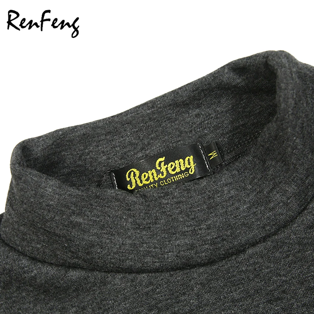 Men Casual Cotton T shirt 2018 Fashion Slim Fit Thermal Underwear Long Sleeve Solid T-Shirts Mens Winter Fleece T-shirt Male Tee (3)