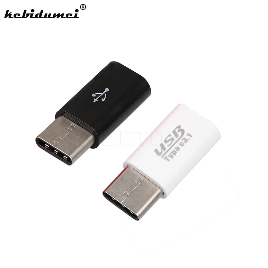 Micro Usb Hembra A Macho Tipo C USB3.1 adaptador del convertidor de cable cargador de datos y sincronización