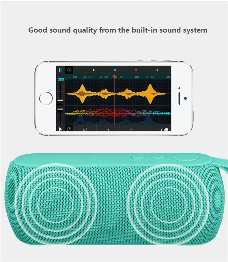 Q106 супер бас беспроводной HIFI Bluetooth динамик 3D стерео сабвуфер аудио магнитофон