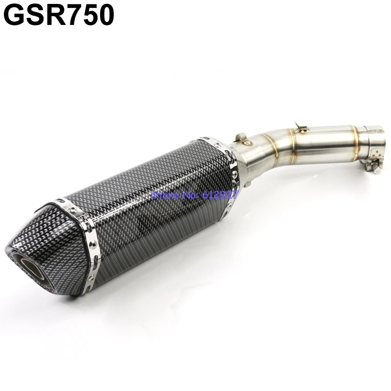 

Motorcycle GSR750 Exhaust System Muffler Pipe Akrapovic Exhaust Muffler and Link Connect Pipe Stainless Steel