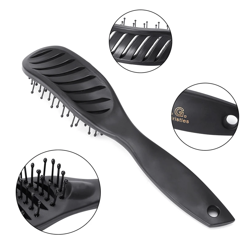 

New Pro Plastic Hair Brush Vented Comb For Salon Home Use Hairdressing Tool