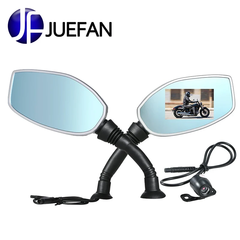 

JUEFAN HD 1080P Dual Cameras Car Camera 170 Degree Viewing Angle 2.4 inch Screen Waterproof Motorcycle DVR