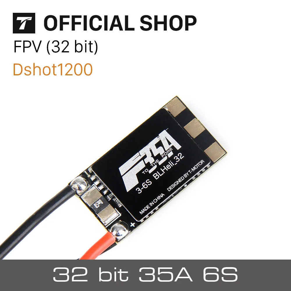 T-MOTOR Newest ESC F35A 3-6S 32Bit High Quality Speed Controller for RC FPV Plane