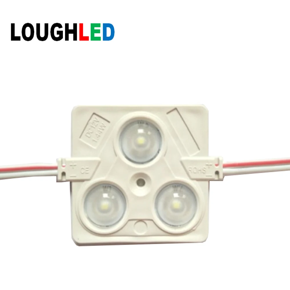 3 светодиода SMD5730 светодиодный модуль впрыска DC12V 1.44 Вт Epistar 5730 СВЕТОДИОДНЫЙ модуль 42*42 мм квадратный ce rohs