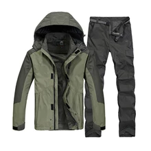 New Autumn Men Summer Fishing Hiking Camping Climbing Trekking Outdoor Travel Quick Dry Jacket Trousers Suit Pant Plus Size