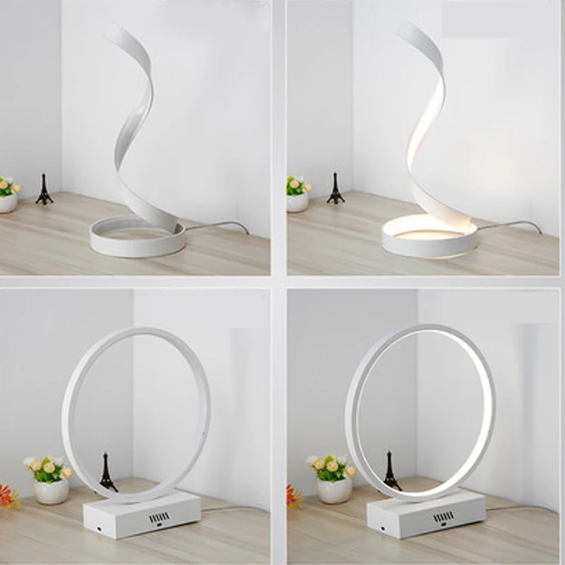 

Table lamp bedroom bedside lamp post modern minimalist Nordic creative art warm light warm eye led table lamp