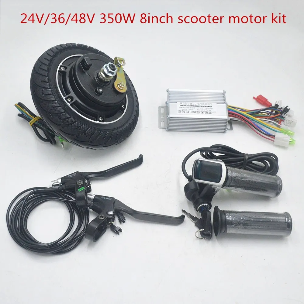 Roda para Motor Kit de Motor Scooter Elétrico 350w 8.5 Polegadas Diy 24v 36v 48v