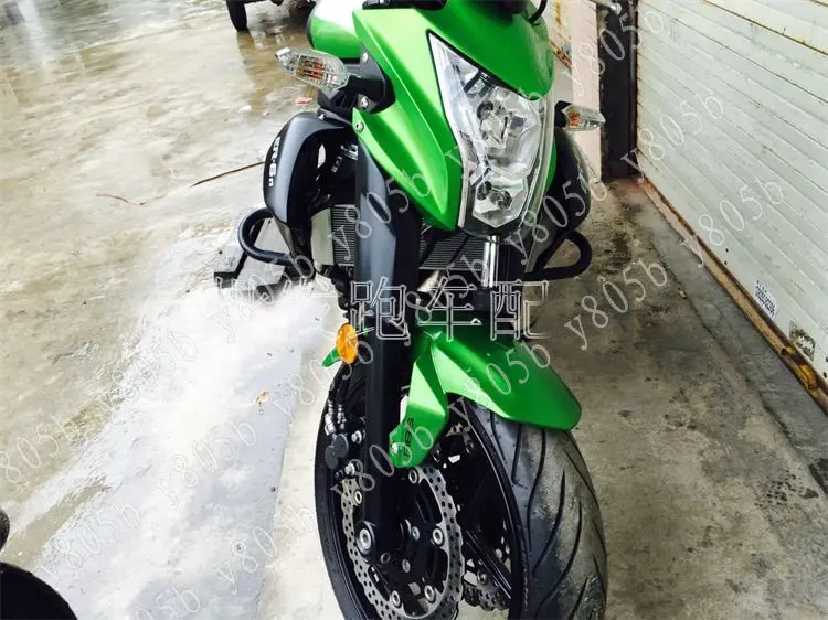 Матовый черный металлический защита двигателя для KAWASAKI ER-6N 2012- ER6N 12-15