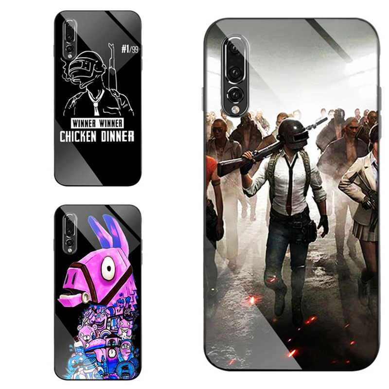 

PUBG game Popular Tempered Glass Case for Huawei P30 Pro P10 P20 Lite Mate 10 20 Pro nova 3i 3 4 Cover