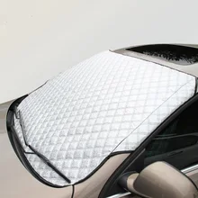 Yi ka tragbare autofenster sonnenschutz auto schnee abdeckungen für suv/gewöhnlichen uv aluminium plus baumwolle auto windschutzscheibe schnee blockiert