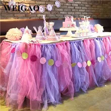 WEIGAO 1pcs Tulle Roll 15cm 25Yards Roll Fabric Spool Tutu Party Gift Wedding Birthday Party Baby Shower Decoration Supplies