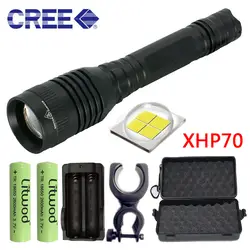 Litwod Z20 V53 CREE XHP70 конвой объектива 32 w чип лампы 18650 3200lm мощный светодиодный фонарик XHP50 зум охота свет