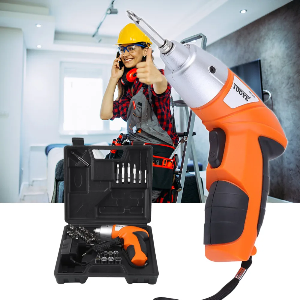 Taladro Inalambrico Tornillo Cordless Drill Bit Household 22 Piece Project Tool